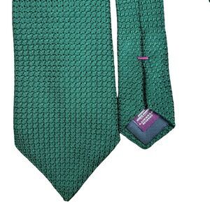 Charles Tyrwhitt Men's Textured Deep Green 100% silk tie